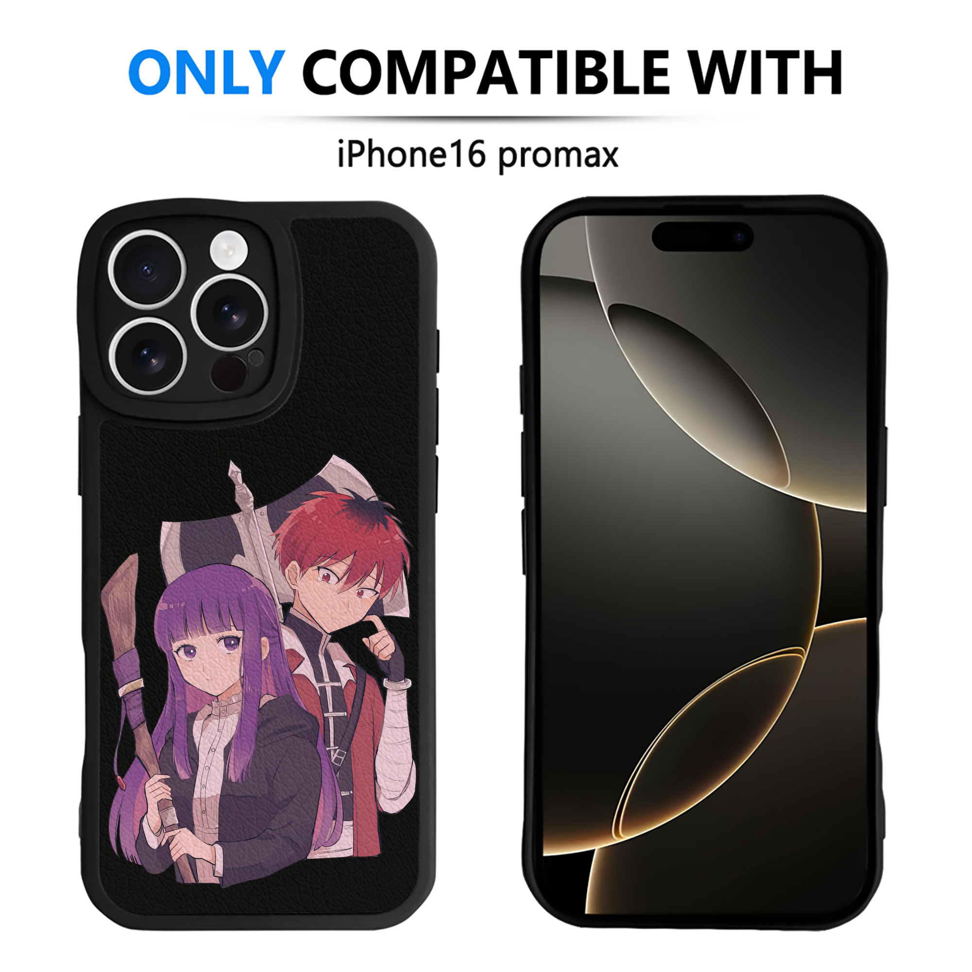（画像用） 葬送のフリーレン Frieren 【iPhone 16シリーズ対応】シリコンスマホケース（レザー調） 材質：シリコン